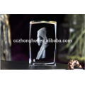 Wholesale 3D Person Portrait Laser Engraved Crystal Cube